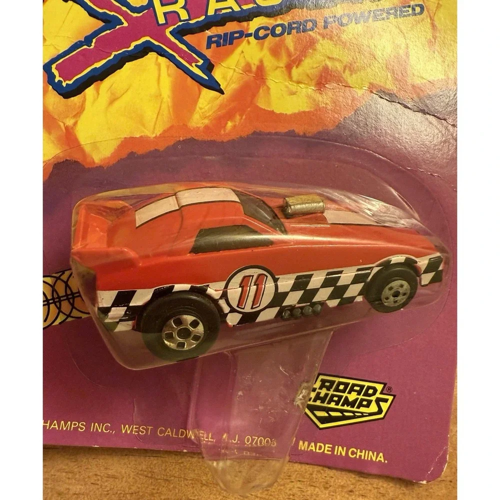 Vintage 1991 Road Champs‎ 'Rippin Racers #11' Rip Chord Powered 1:64 Car New